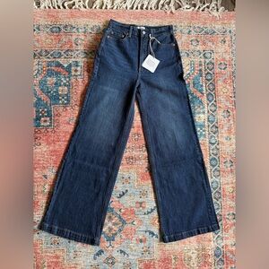 Pistola Dark Blue Flare & Wide Leg Jeans